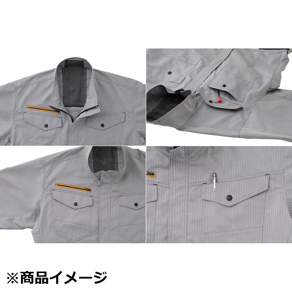 サンエス 空調服　空調風神服　ツナギのみ　3Lサイズ つなぎ】 空調風神服 全身に風が行き渡るつなぎタイプ KF92046